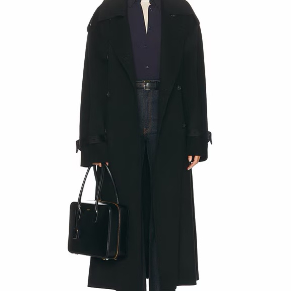 Aya Muse Black Trench Coat with Tags